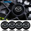 Dla Mazda 4 szt. 56mm Emblemat Odznaka Naklejka Metalowa Nakładka na Środek Koła Samochodu Dla Mazda 6 3 CX5 5 2 323 CX7 Demio Atenza Axela MX30 CX