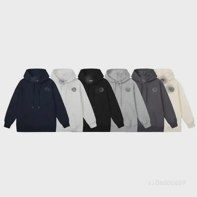 Unisex Μονόχρωμο Φούτερ με Κουκούλα και Πυξίδα - Casual Φαρδιά Γραμμή για Ζευγάρια