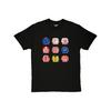 Sunderland Football Club Men's Team Badge T-Shirt, Black with Red and White Stripes and Blue Badge, Casual Crew Neck Fan Apparel, Comfortable All