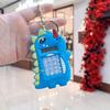 Cookie-Shaped Mini Calculator Keychain - Cute Portable Student Gift