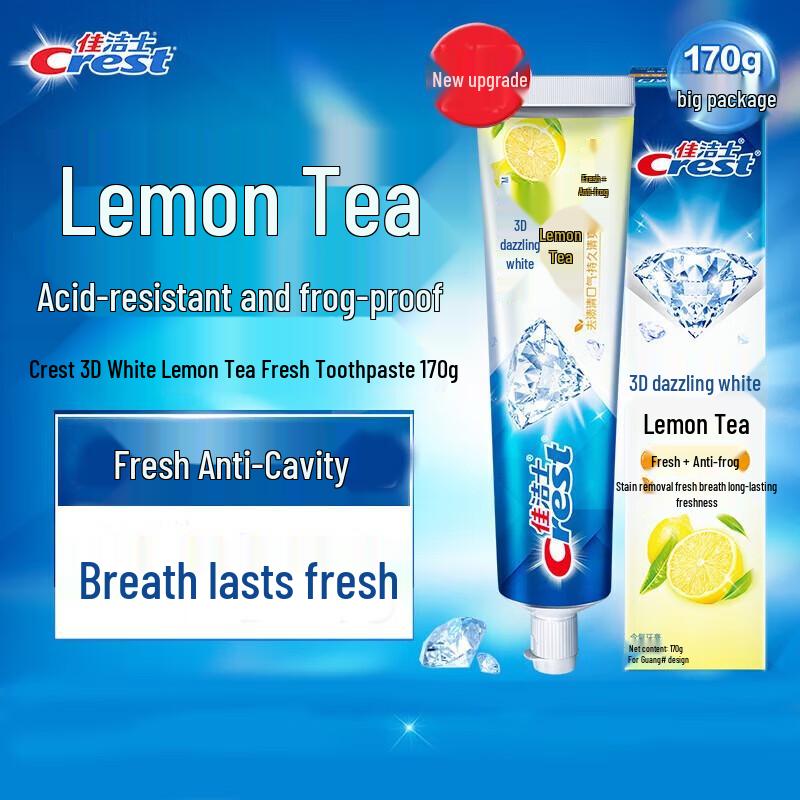 Crest 3D White Lemon Tea Mint Toothpaste