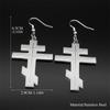 Hip Hop Stainless Steel Orthodox Hoop Earrings for Women Faith Christ Amulet Dangle Earring Classic Religious Jewelry Gifts 8449