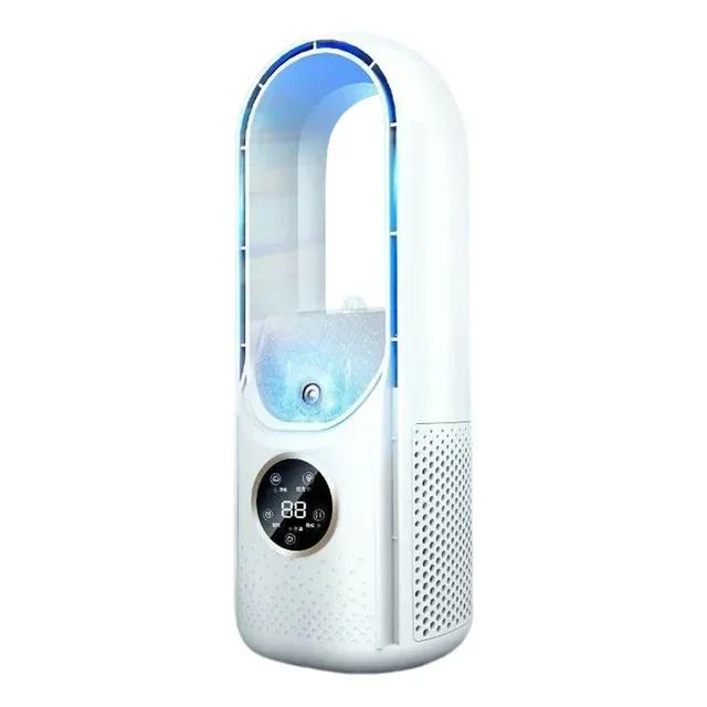 Nuovo mini condizionatore portatile USB, raffrescatore d'aria senza pale, ventilatore elettrico silenzioso a 6 velocità, condizionatore d'aria temporizzato, ventilatore di raffreddamento e umidificatore.