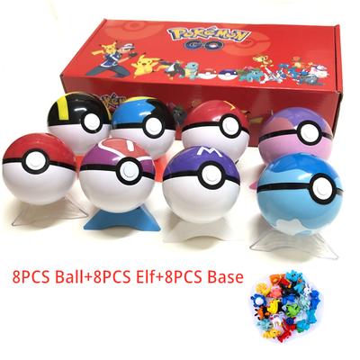 Ungiftige Lustige Freude Pokemon Spielzeug 8 Stück/Set Elf 2-3cm Anime Action 7cm Pokeball Figuren Monster Spielzeug Modell Puppen Kinder Weihnachtsgeschenk
