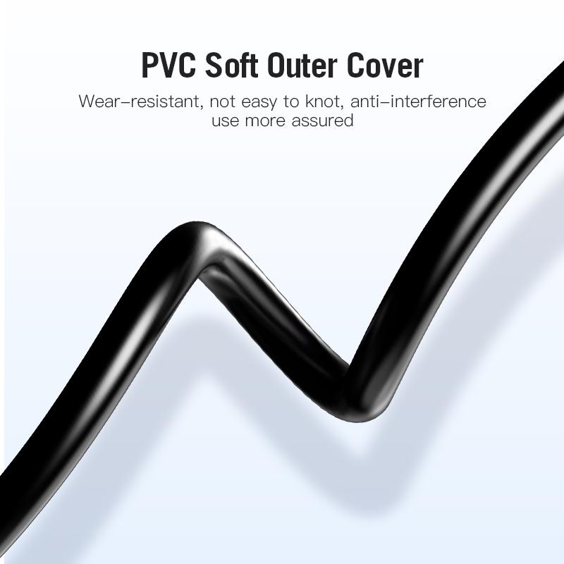 Cable de audio Vention de 3,5 mm macho a 2 RCA hembra para DVD estéreo VCD Cable RCA de 30 cm