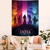 DOTA 2 Character Chart Tapestry Home Decoration hippie bohemian decoration divination Wall Hanging Home Decor