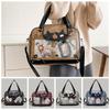 Star Decoration Shoulder Ita Bag Denim Y2K Anime Display Bag Goth Transparent Pocket  Daily