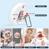 6 Inch Magnifying Mirror with Light 5-30X Portable Travel Magnified Mirror with 360° Adjustable Stand and Suction Cup