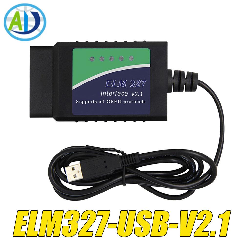 ELM327 USB V1.4/1.5/2.1 Oryginalny PIC18F25K80 FTDI FT232RL Narzędzie diagnostyczne OBD2 Dla ScanTool/MultiEcuScan Skaner interfejsu OBD2