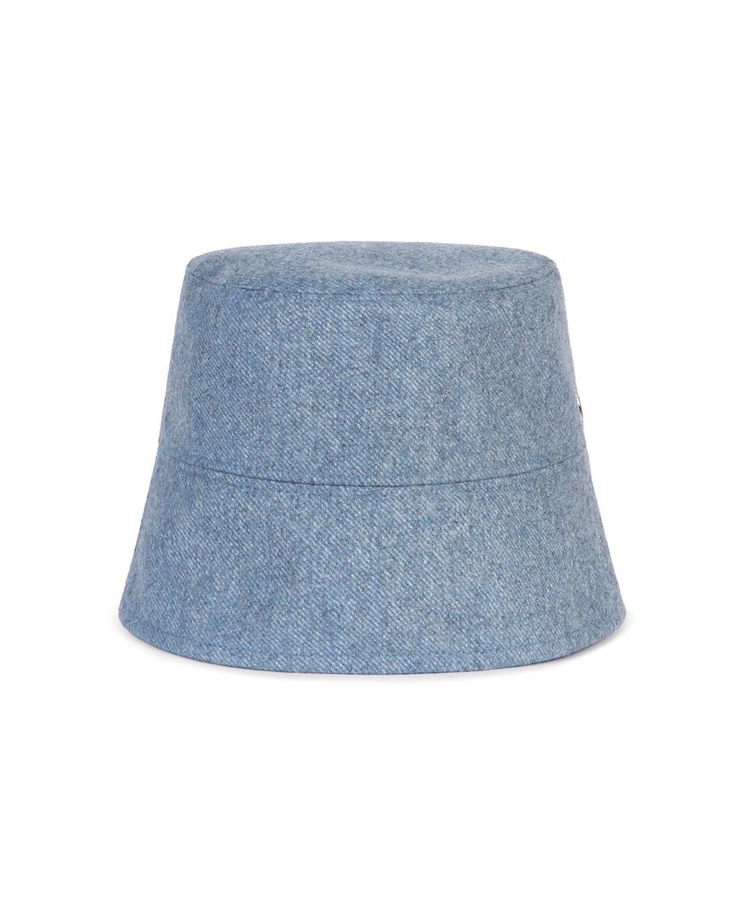 Bajal Va Square Drop Oversized Bucket Hat Ash Blue