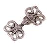 5 Pairs Vintage Swirl Flower Cape Cloak Clasp Fasteners Sew On Hooks and Eyes Cardigan Clip for DIY Crafts