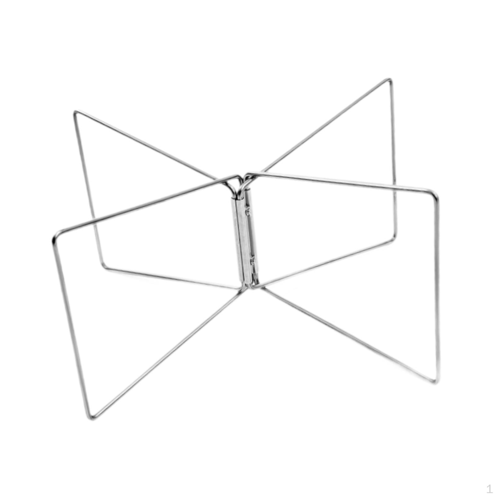 

Складная подставка для холодильника, держатель для коробки со льдом, прочный, устойчивый, практичный, компактный, из нержавеющей стали No Storage Bag