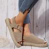 Women Sandals  New Summer Platform Shoes for Women  Fashion Plus Size Designer Sandals Hemp Rope Heel Fish Mouth Sandals