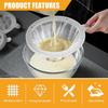 200 Mesh Strainer 75 Micron Strainer for 5 Inch Filter Funnel Fine Filter for Cooking Oil Milk Wine Cheese Whey Grease Coffee