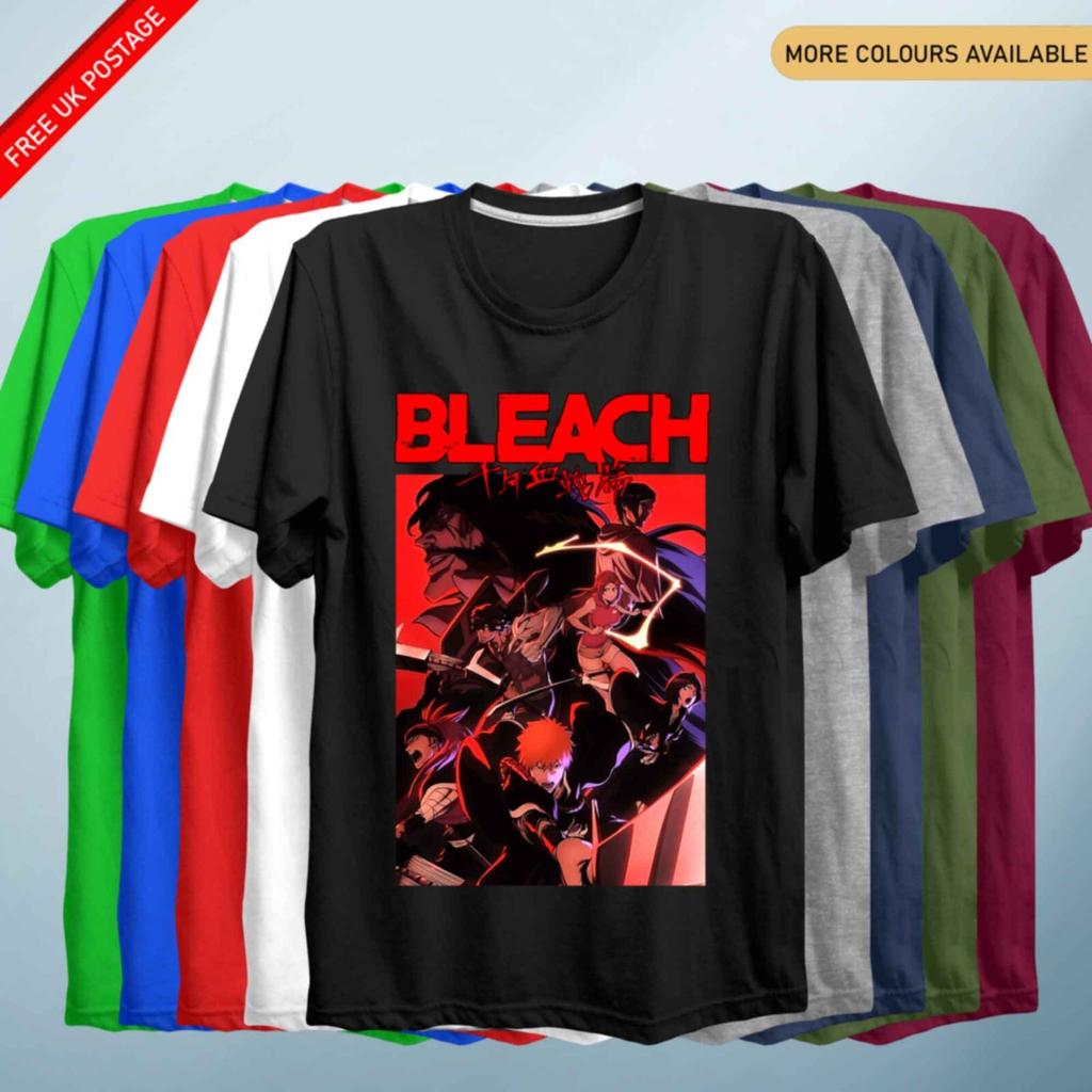 Bleach T Shirt Unisexs Anime Top Ichigo Graphic Anime TShirt Anime Gifts