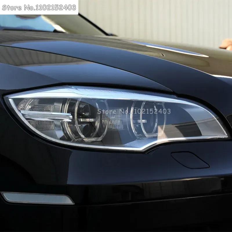 2 Pcs For BMW X6 M E71 2008-2014 Car Headlight Tint Black Protective Film Front Light Transparent TPU Sticker Accessores