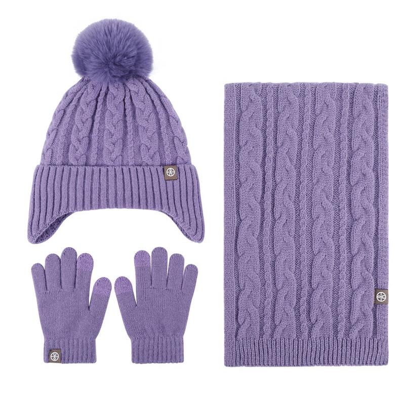 

Xi Hong Kids Warm Hat Scarf Gloves Set 2-8 Years