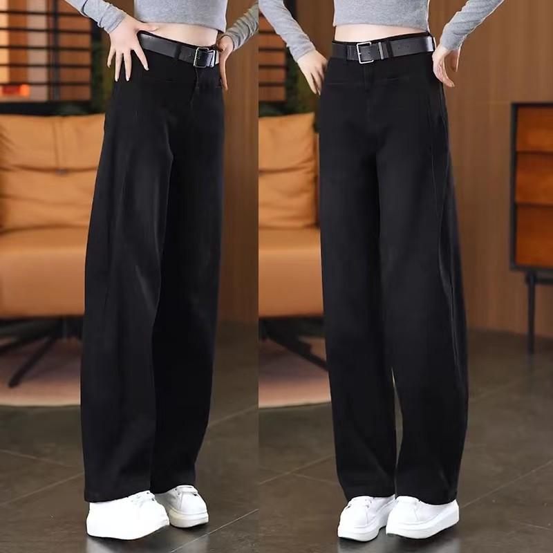 

Women s Curved Blade Jeans: Spring/Autumn 2026 Fashion, High Waist Slimming Banana Pants, Narrow/Wide Leg Options 30/2XL for 125-135 lbs