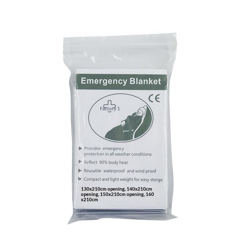 1/3/5Pcs Emergency Blanket Outdoor Survival First Aid Kit Windproof Insulation Lifesaving Pet Foil Thermal Military Rescue Blank