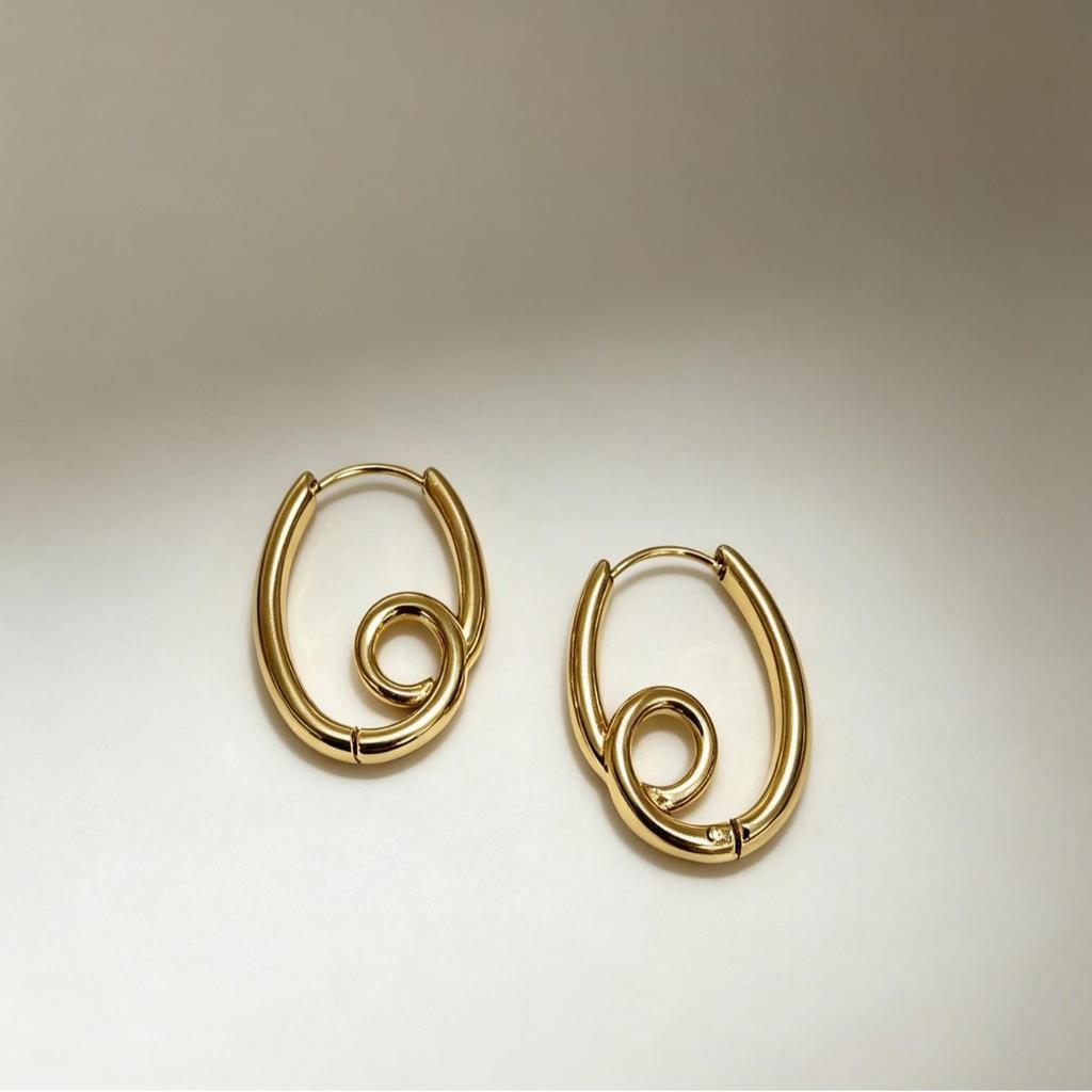 Valentine's Day 18K Gold Plated Elegant Earrings for Women - Light Luxury Fashionable Ear Studs