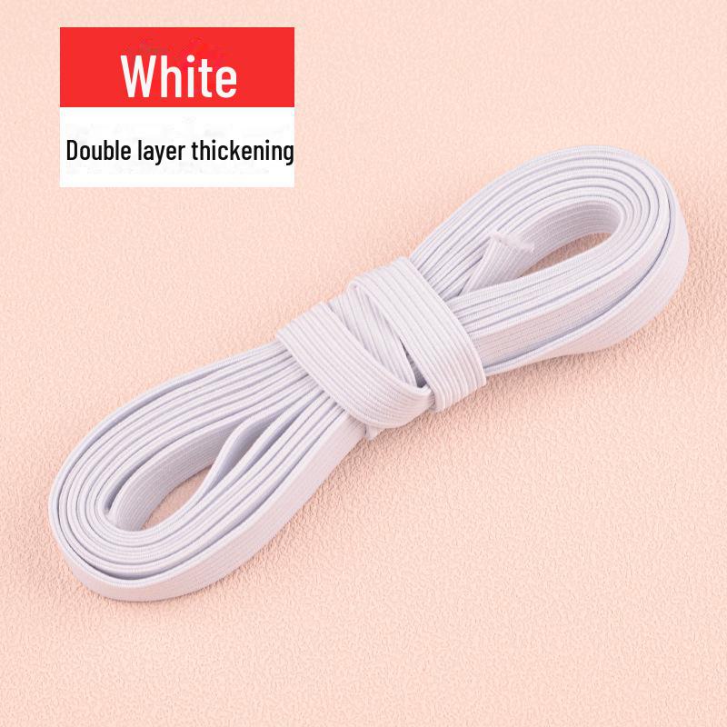 Высокоэластичный двухслойный черный и белый широкий пояс для брюк