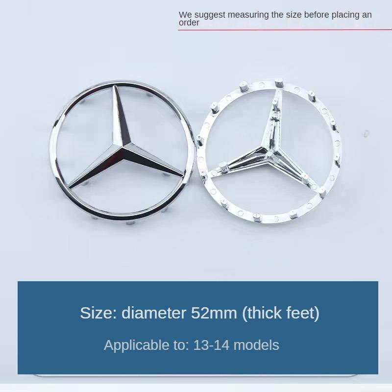 SUG2 Top Quality 52mm 57mm Steering Wheel Center Badge Star Logo Car Emblem with 18 Pins for Mercedes Benz C CLA CLS GLC GLE GLS E