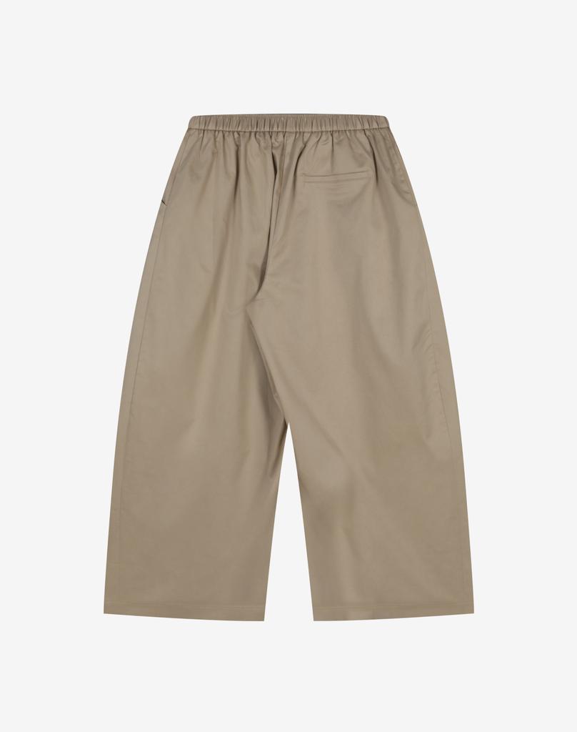 Meleugo Women'S Soft Touch Two-Tuck Wide Belted Pants [Beige]