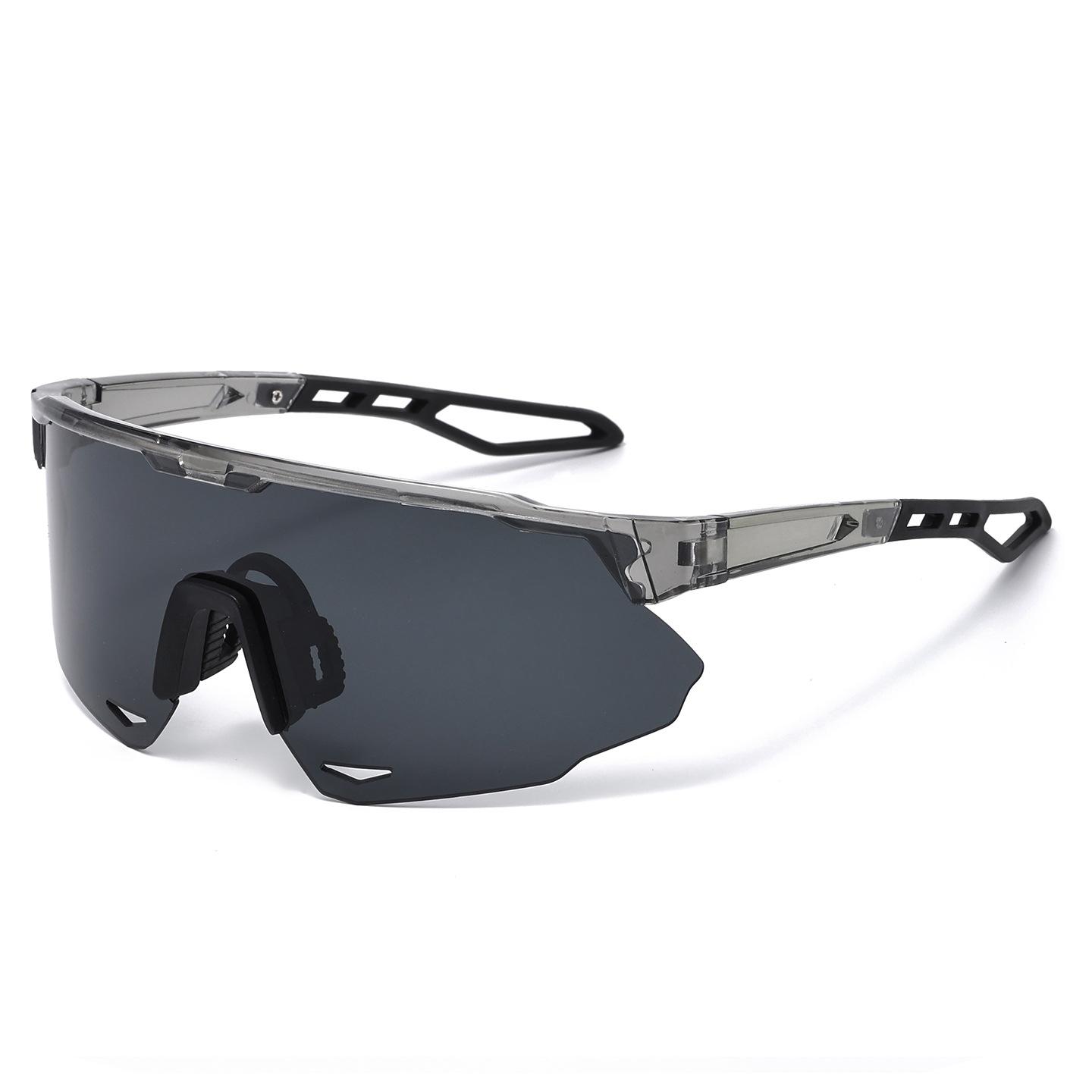 

Outdoor Sun Glasses Colorful Coated Half Frame Sun Glasses Wind Shielding And Sunscreen Cycling Glasses 9991 Lightweight Design Practical Daily Use сірий