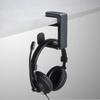 Drilling Free Headset Holder 360° Rotating Adjustable Earphone Hook Space Saving Non Slip Desk Hanger Hook