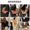 Autumn and winter textured suede big bag women's new retro velvet tote bag fashionable versatile commuter armpit bag