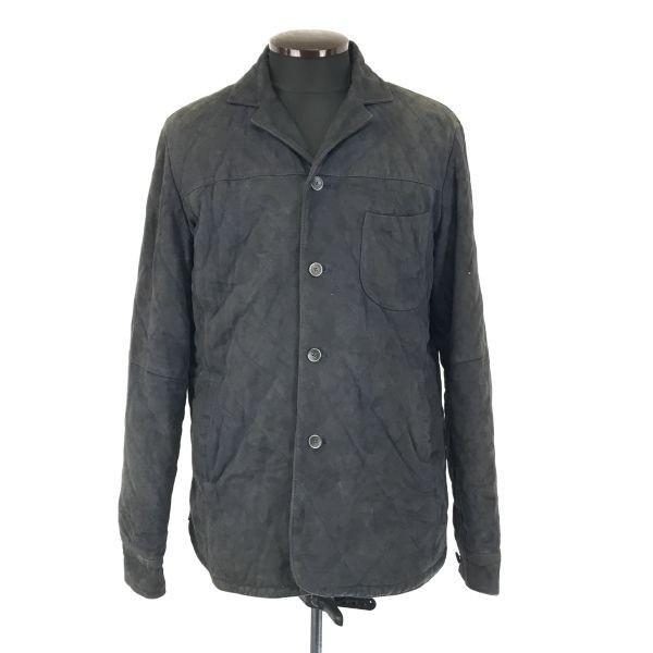 

Made in Italy EMMETI Goatskin Quilted Leather Jacket Outer Coat Men s 48