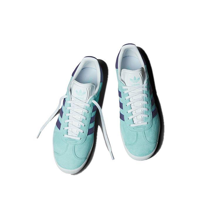 Мужские кроссовки adidas Gazelle Clear Aqua Teal Tech-Purple Cloud-White IG0668 45⅓ — фото 4