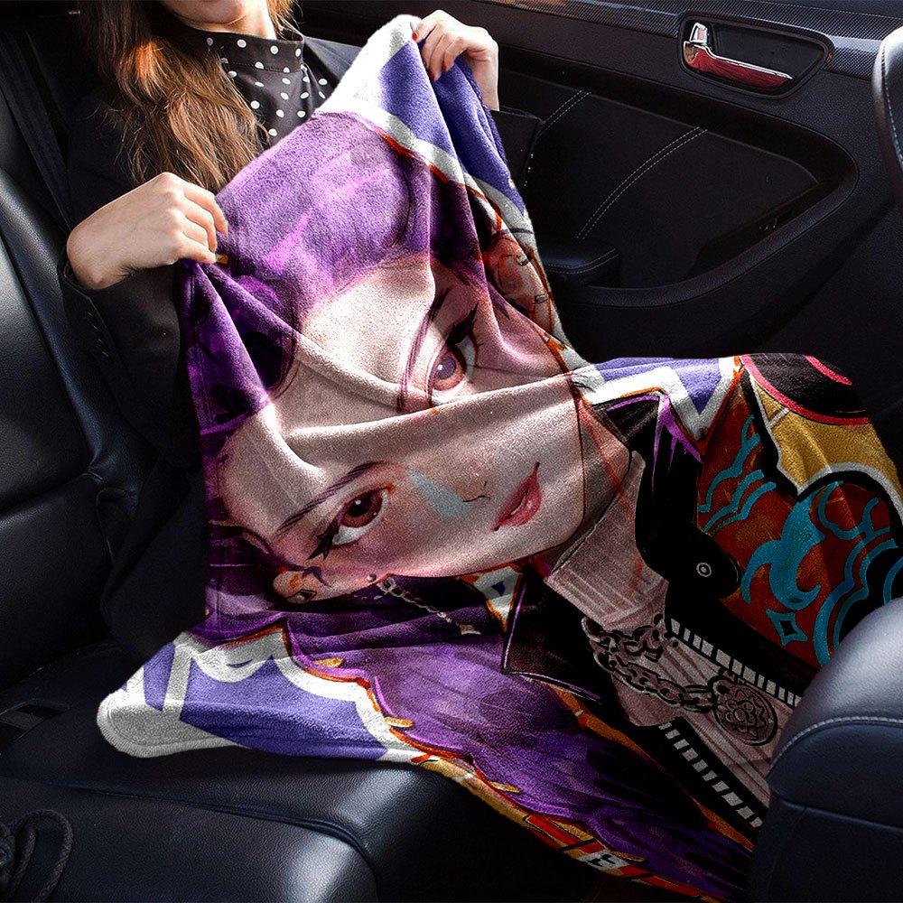 1pc hunter x (21) Blanket Soft Warm Throw for Home, Office, Travel All Season Cozy Bedding Gift, Office Cozy AccessoryB2