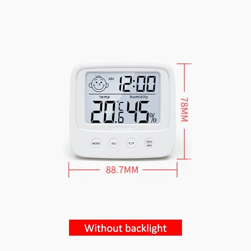 

Цифровой ЖК-термометр, гигрометр, мини-измеритель температуры и влажности в помещении, комнатный термометр, датчик-монитор для домашнего офиса