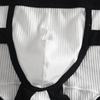 Men's Sexy Low Waist Triangle Briefs with Hip Lifting Design, High Elastic Polyester-Cotton Blend, Large Pouch