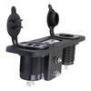 Dual USB Port Power Socket Anderson Plug Power Hub Connector Dual USB Type-C Cigarette Lighter Socket For Boat Caravan