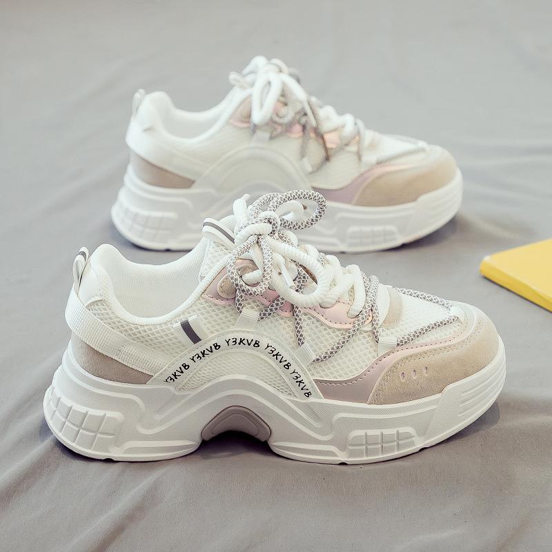 

Осень новые маленькие белые туфли женские туфли универсальные спортивные толстая подошва весна и осень 40 белый