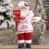 Xmas Christmas Lovely Stand Decorations Party Santa Claus Doll Toy Ornament Gift