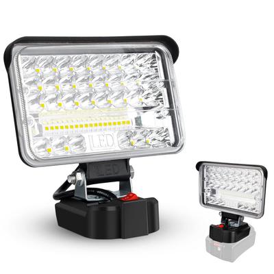 LIGKING LED Flutlicht, 100W, 9800LM, Arbeitsleuchte, Makita-kompatibel, LED-Licht, Makita 18V Lithium, Makita-kompatibel 14.4V, 18V LED, Notfall