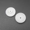 100Pcs/Lot 0.5M 28T Plastic Crown Gear 0.5 Modulus 28 Teeth Bore Hole Aperture 2MM 1.95MM 2A Reduction H: 4.3MM Dia. 15MM C282A