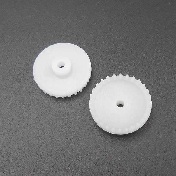 100Pcs/Lot 0.5M 28T Plastic Crown Gear 0.5 Modulus 28 Teeth Bore Hole Aperture 2MM 1.95MM 2A Reduction H: 4.3MM Dia. 15MM C282A