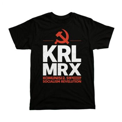 KRL MRX Kommunismus Socialism Revolution T-Shirt 100% Cotton O-Neck Summer Short Sleeve Casual Mens T-shirt Size S-3XL