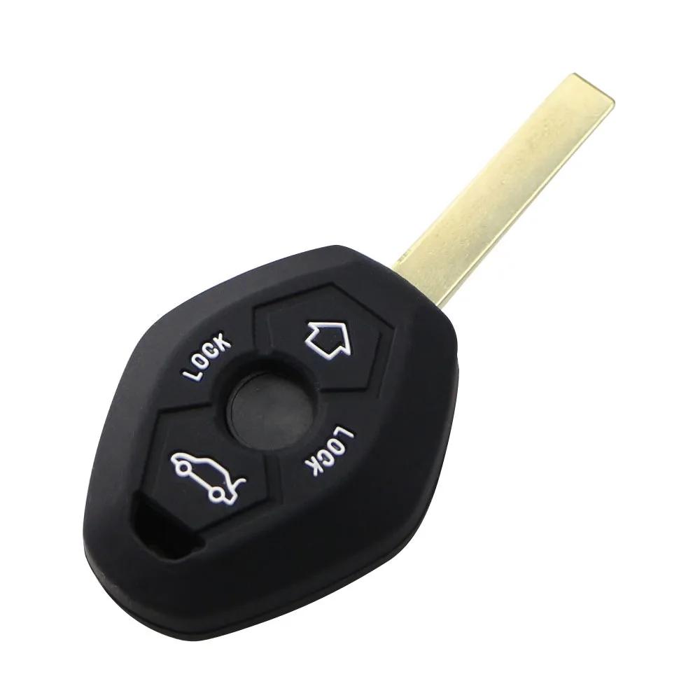 For BMW X3 X5 Z3 Z4 3 5 7 Series E38 E39 E46 E83 M5 325i 1998-2005 Key Case Silicone Key Cover Bag Protector Key Shell Fob