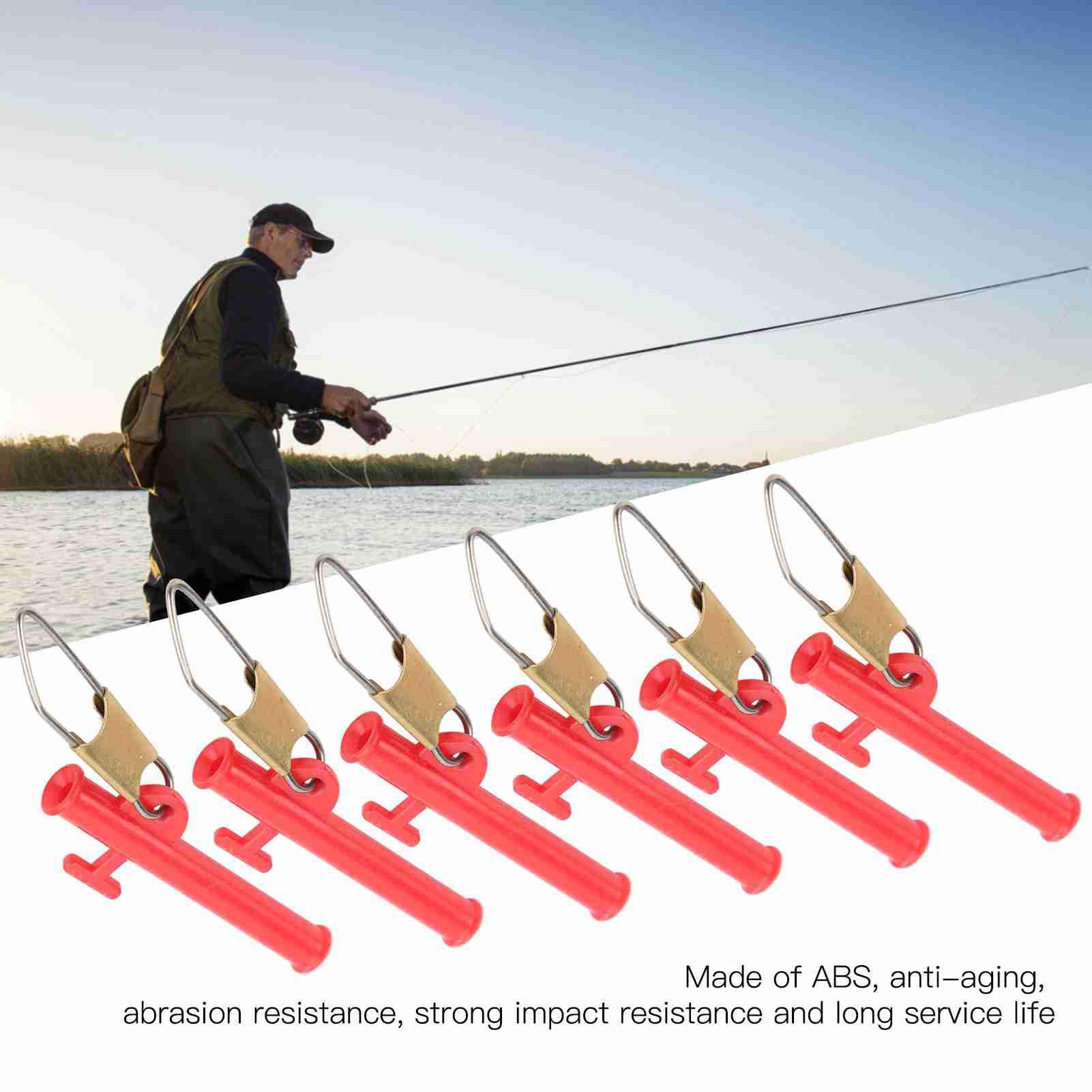 4Bags Fishing Line Sinker with Metal Snaps ABS Slider Clip Outdoor Fishing Accessories