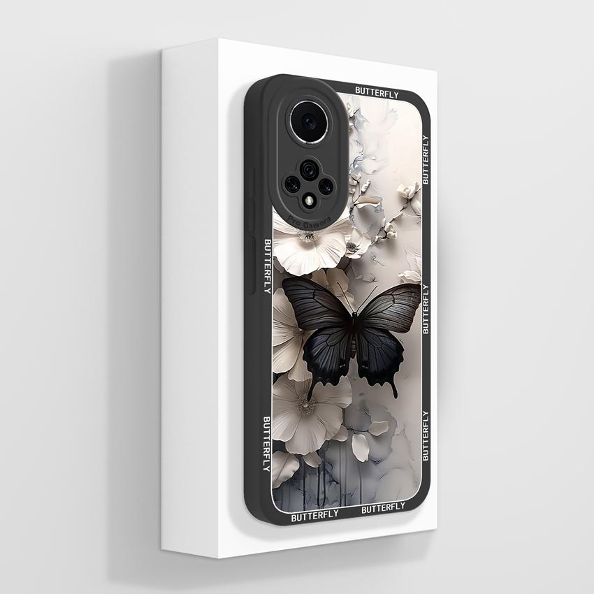 For Huawei Nova 9 10 11 Pro Y60 Y72 Phone Casing Pretty Watercolor Flowers Patterns Liquid Silicone Anti Drop Premium Protection Cover For Huawei Case