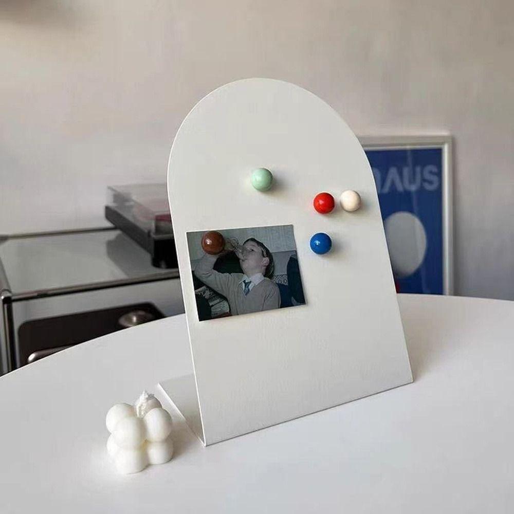 Magnetische Desktop-Nachrichtentafel Notiztafel Vertikale Aufbewahrungstafel für Ausweiskarten Magnetischer Fotorahmen