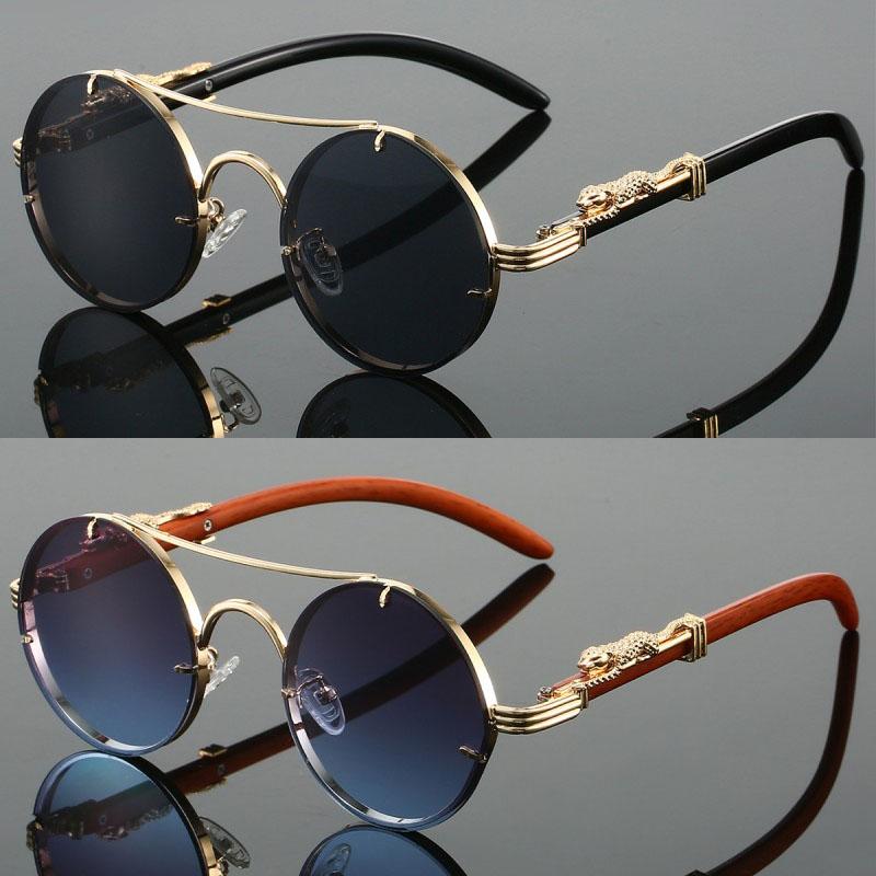2 Pairs Per Set Round Sunglasses Fashion Vintage Double Bridge Gradient Multicolor Shades Women Luxury Design Casual Sun Glasses
