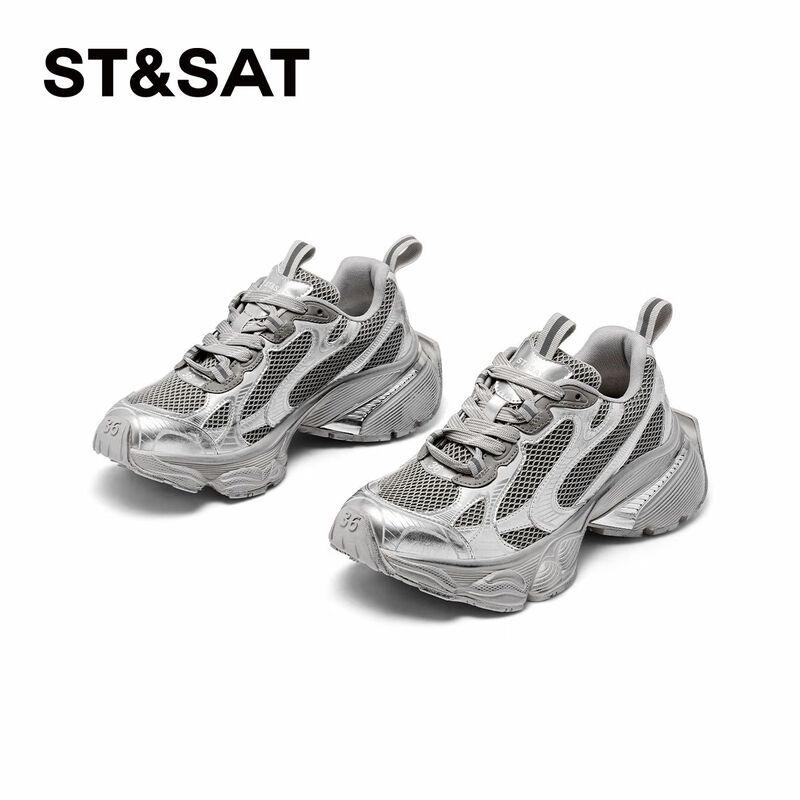 Women s Lightweight Casual Chunky Sneakers 36