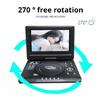 Versatiled 9.8Inch Portable Disc Player With 270 Degree Rotatable Screen And TV Tuner USB Playback