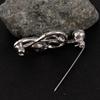 1 Piece Brooch Music Symbol Shape Rhines Pins For Unisex